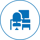 Workspace symbol in blue circle